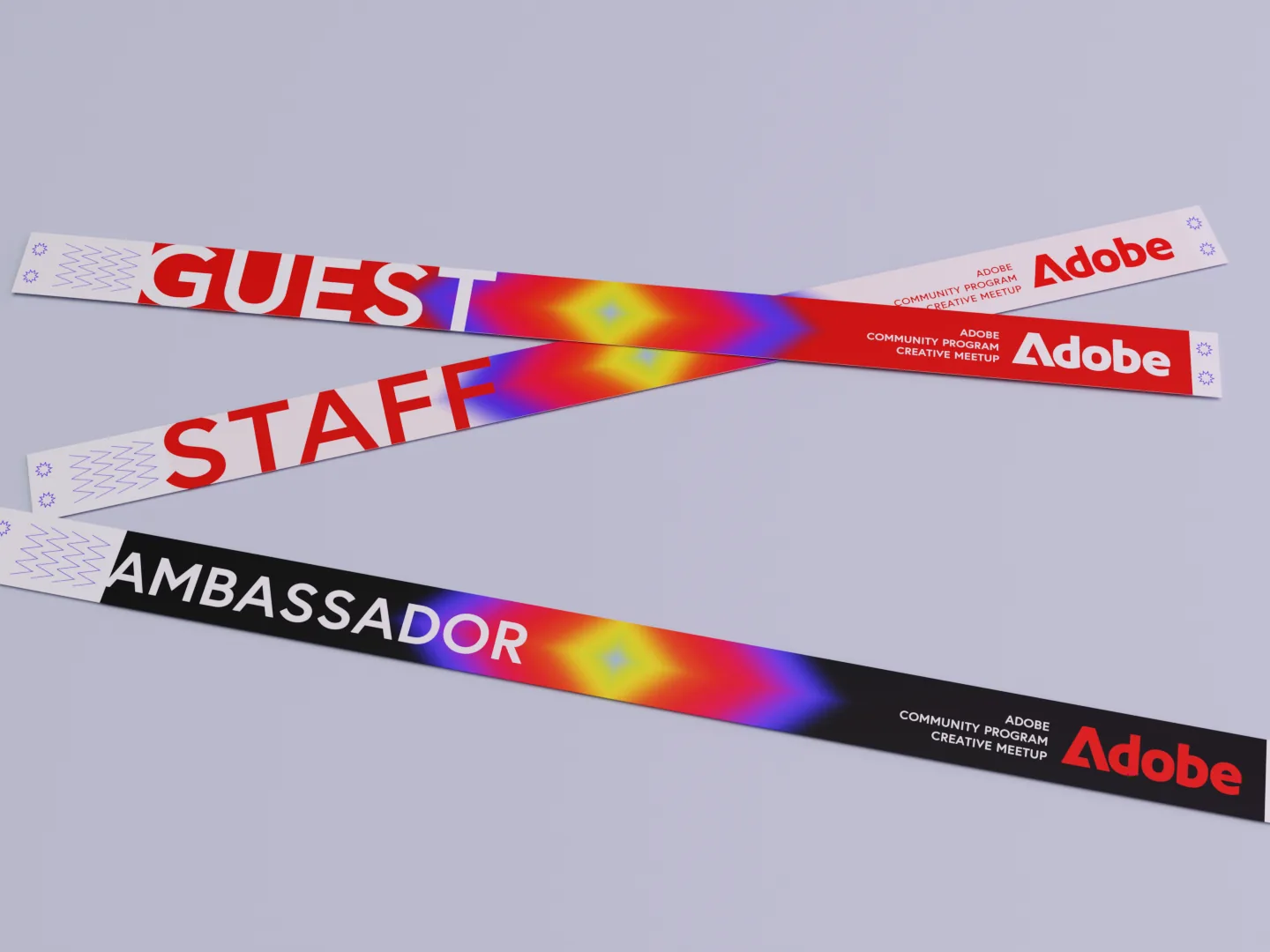 Adobe meetup wristband